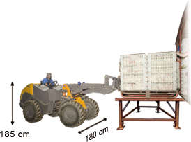 Grote loader voor moederdieren laden
